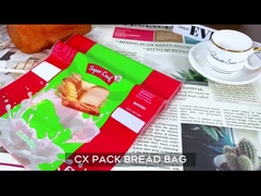 Niestandardowo wydrukowane tłuszczoodporne plastikowe torebki do piekarni chleba z logo