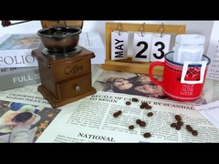 Niestandardowy, przenośny, wiszący z uszu, kieszonka z kroplami do kawy, jednorazowa, jednorazowa, kieszonka z filtrami do kawy