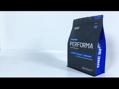 Niestandardowe plastikowe worki z płaskim dnem Whey Protein Powder Health Food Packaging Bag With Zipper