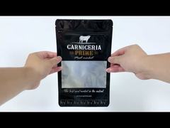 Niestandardowa, odporna na wilgoć plastikowa torebka z zamknięciem strunowym do pakowania żywności, torebka do pakowania mięsa