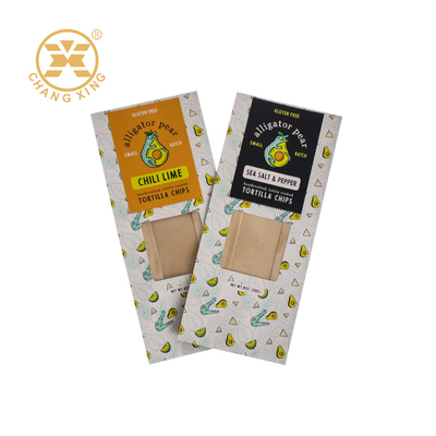 Stand Up Paper Packaging Bags With Window For Dried Food Nuts Moisture Proof