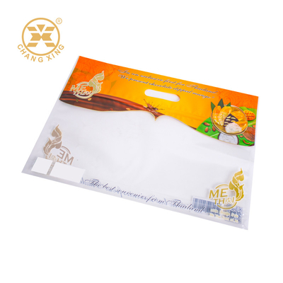 Gravure printing OEM ODM Transparent Food Packaging Bags Bopp Plastic Bags With handle