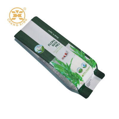 Custom Printing Side Sealed Bag Plastic Packaging Bag With Transparent Window For Aquatic Plants