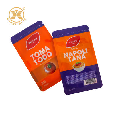 Custom Tomato Sauce Packaging Bag Vacuum Bag Plastic Food Packaging Bag Retort Pouch For Food Condiment Salad Dressing