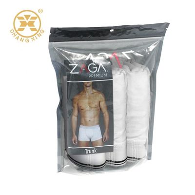 Resealable Garment Packaging Bag Frosted Zipper Bags For Clothes