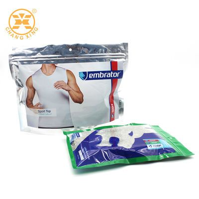 Men Underwear Ziplockk LDPE Eco Friendly Apparel Packaging For Clothes