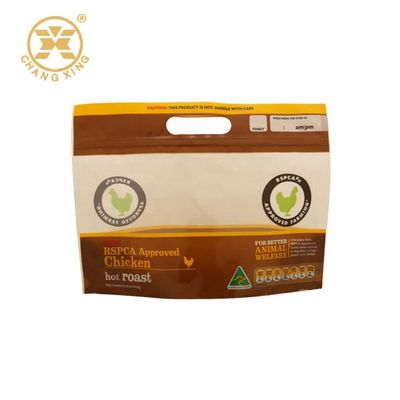 CPP PET LDPE Roast Chicken Packaging 250g 1kg Personalised Plastic Takeaway Bags
