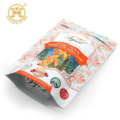 CPP Doy Pack Pitted Dates Printed Zip Lock Food Packaging Bags With Butterfly Ziplockk
