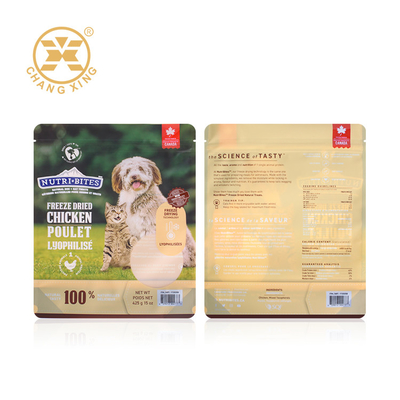 Ziplockk Folia aluminiowa Zamykana dolna torba do pakowania karmy dla psów 1kg 2kg 5kg 15kg