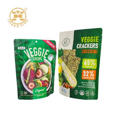 Mieszane suszone chipsy warzywne 8 Oz Stand Up Pouch Opakowanie z zamkiem błyskawicznym do wielokrotnego zamykania
