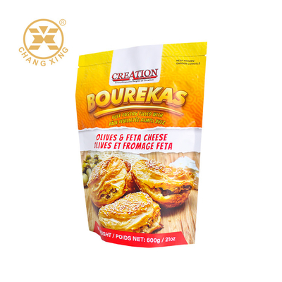 Zamknięty aluminium 250g 500g Stać Food Pocket Self Supporting Zipper Bag