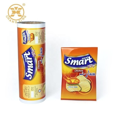 Laminat BOPP / VMCPP Puffing Food Roll Film Food Packaging Bag