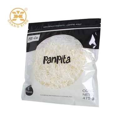 Niestandardowe drukowane plastikowe torby z zamkiem, worek do pakowania żywności do makaronów Pita Pancake Taco