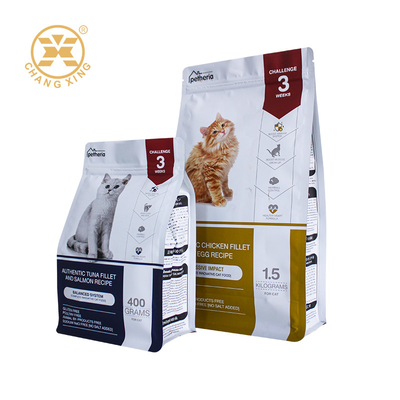 Wyrób wyprodukowany na zamówienie, wysokiej jakości folia Mylar 8 Side Seal Bag Pet Food Packaging Square Bottom
