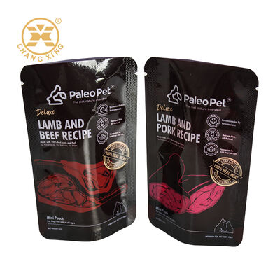 Niestandardowe logo drukowane plastikowe opakowanie strunowe na karmę dla zwierząt, odporne na wilgoć, torby do pakowania karmy dla psów i kotów