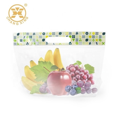 0,5 kg Owoce Vent Stand Up Zipper Pouch Przezroczyste plastikowe torby do pakowania z uchwytem na zamek błyskawiczny