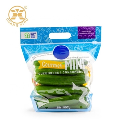 Ziplockk Perforowane worki do pakowania warzyw 1 kg zamykane woreczki stojące
