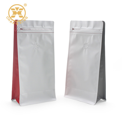 Płaskie dno aluminiowe torebki na kawę VMPET 250g BOPP Zip Lock na żywność