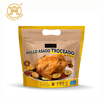 100 200 mikronów Opakowania z pieczonego kurczaka Grillowany rożna 1 kg Woreczek do pakowania żywności z zamkiem błyskawicznym