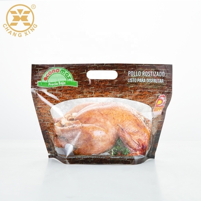 Opakowanie barierowe do pieczonego kurczaka w torebkach retortowych do wielokrotnego zamykania w mikrofalówce